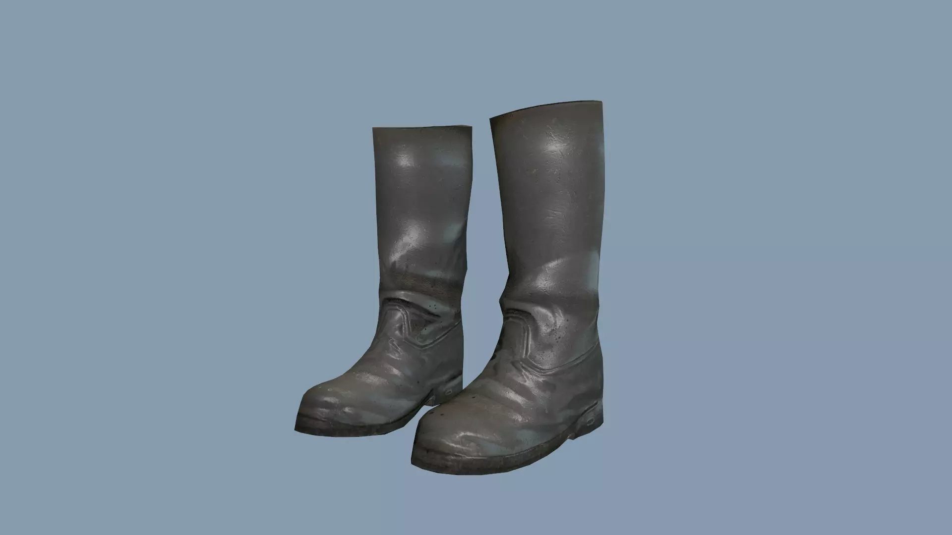 Boots Low-poly 3D model_0