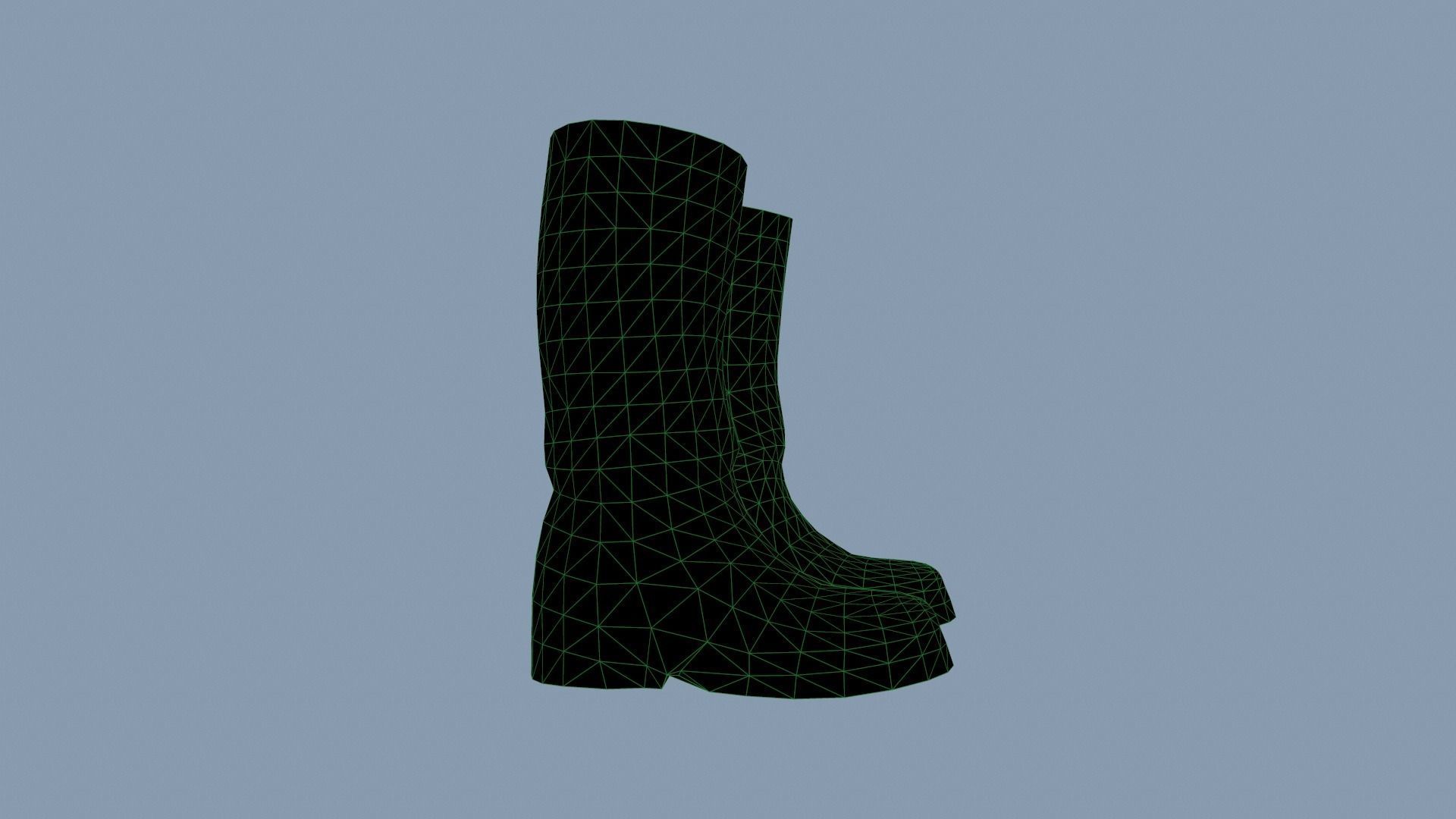 Boots Low-poly 3D model_13