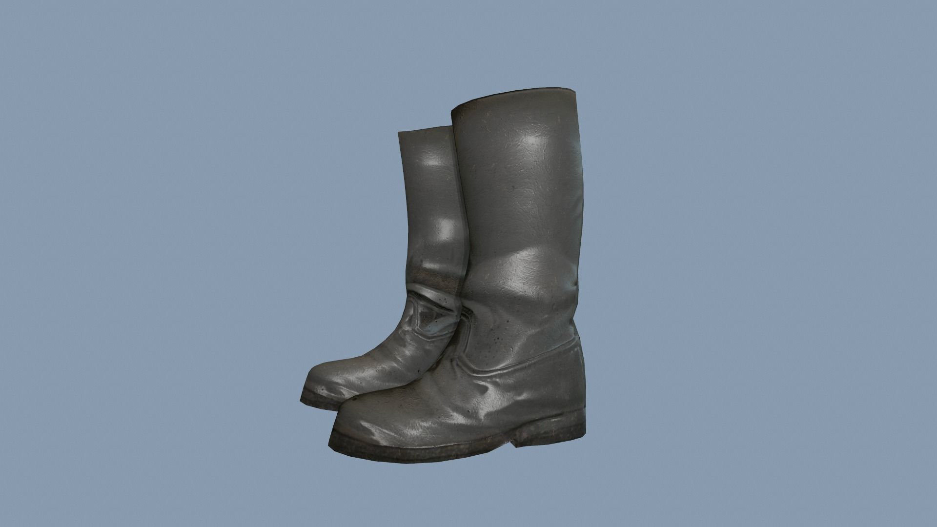 Boots Low-poly 3D model_2