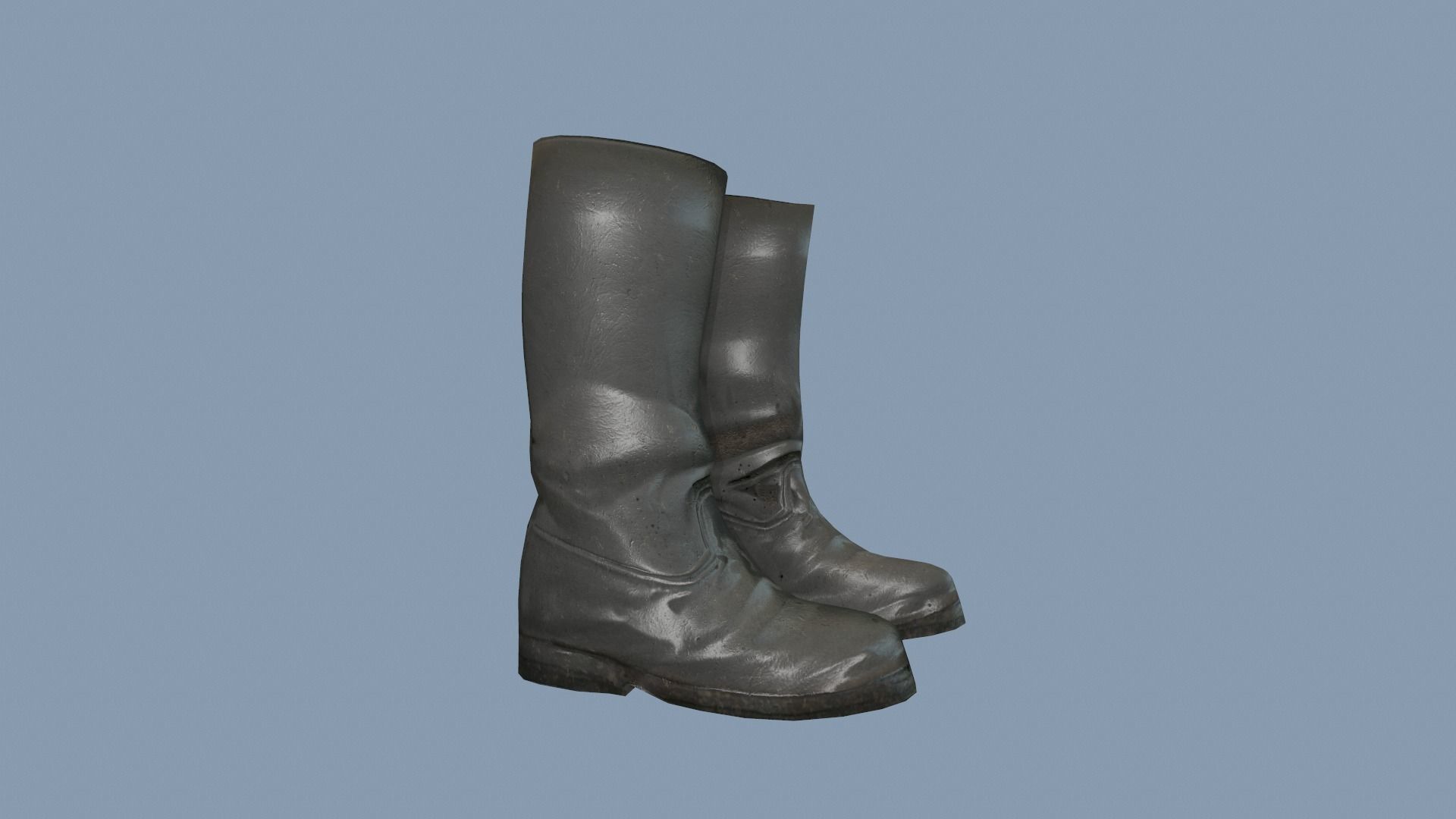 Boots Low-poly 3D model_7