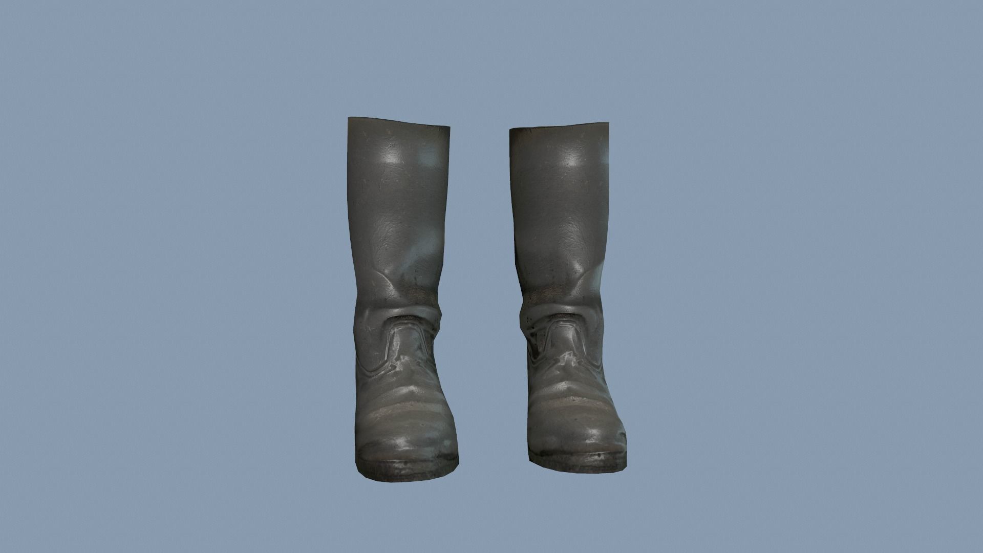 Boots Low-poly 3D model_9