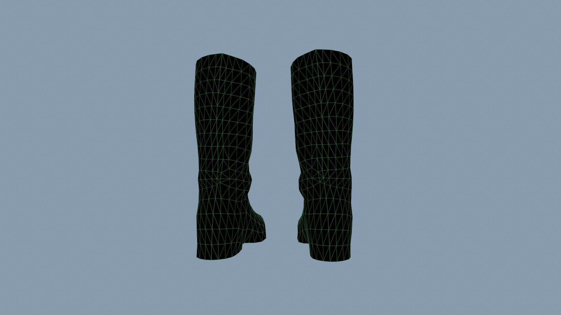 Boots Low-poly 3D model_12