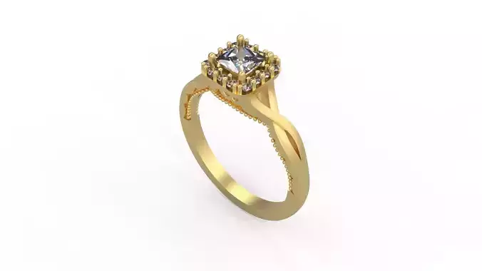 Woman Solitaire Ring 1171