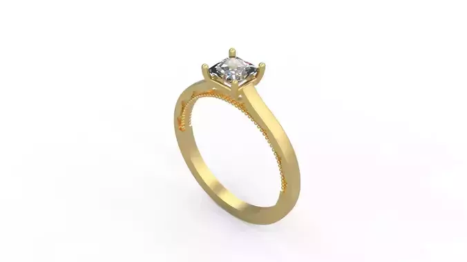 Woman Solitaire Ring 1169