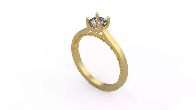 Woman Solitaire Ring 1167