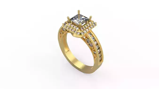 Woman Solitaire Ring 1155