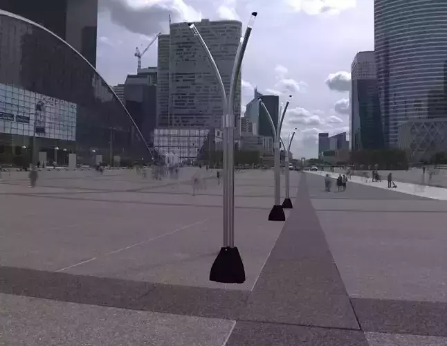 Street lamp Public Light Free 3D model