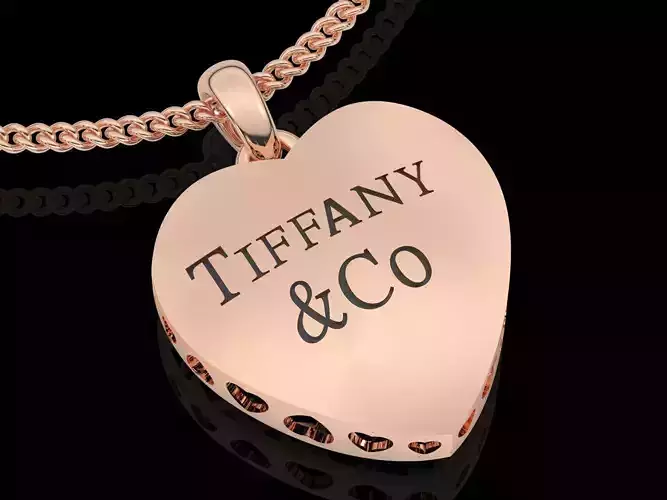 heart pendant fashion gold silver