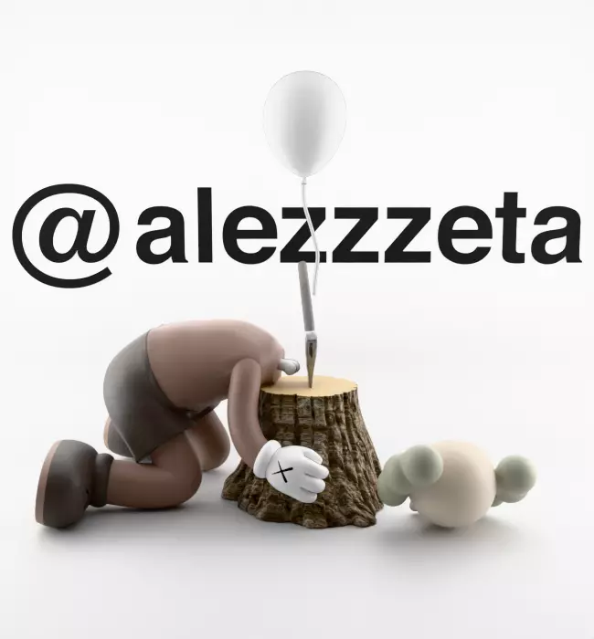 Kaws Beautiful Losers Textured Low-poly 3D model_20