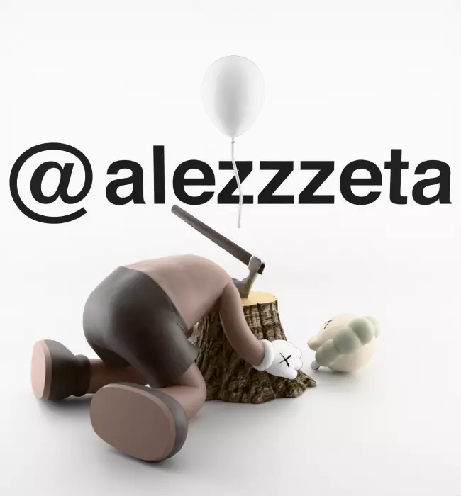 Kaws Beautiful Losers Textured Low-poly 3D model_15