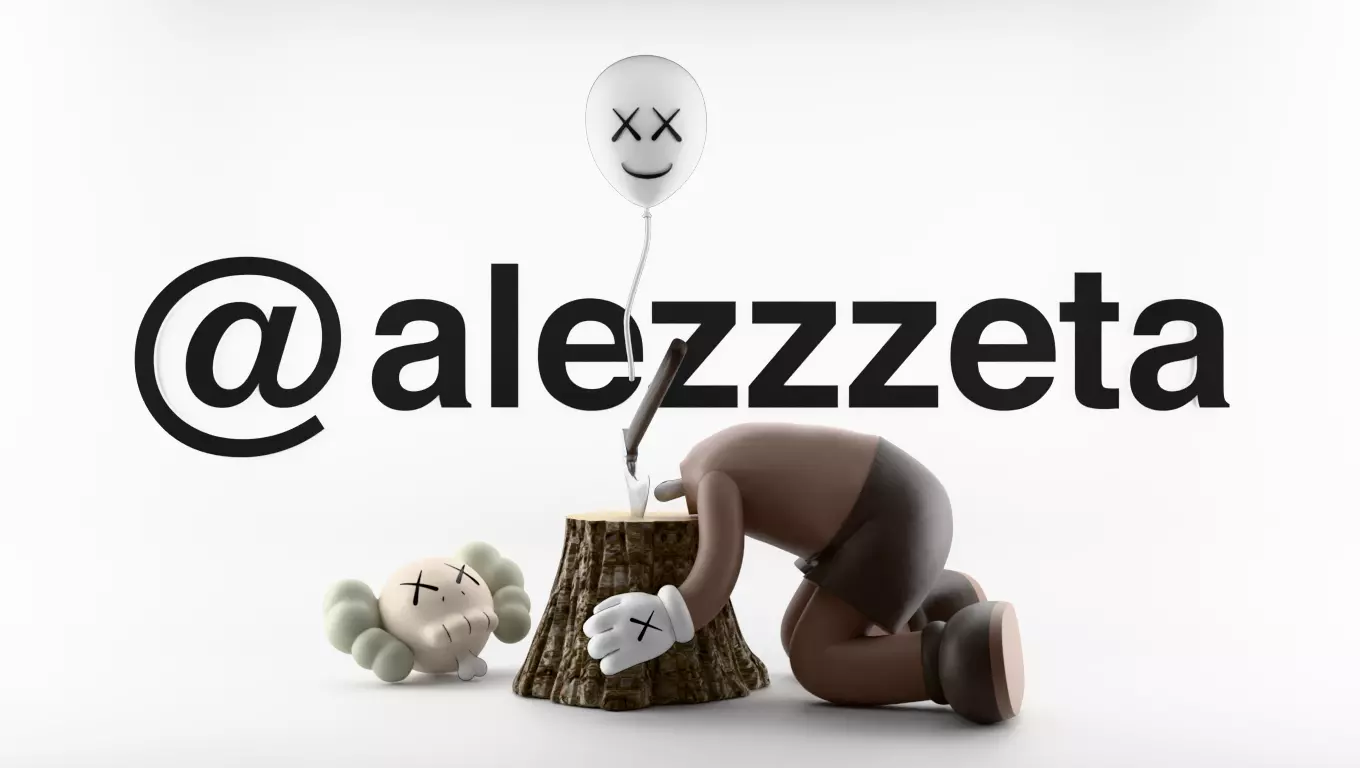 Kaws Beautiful Losers Textured Low-poly 3D model_0