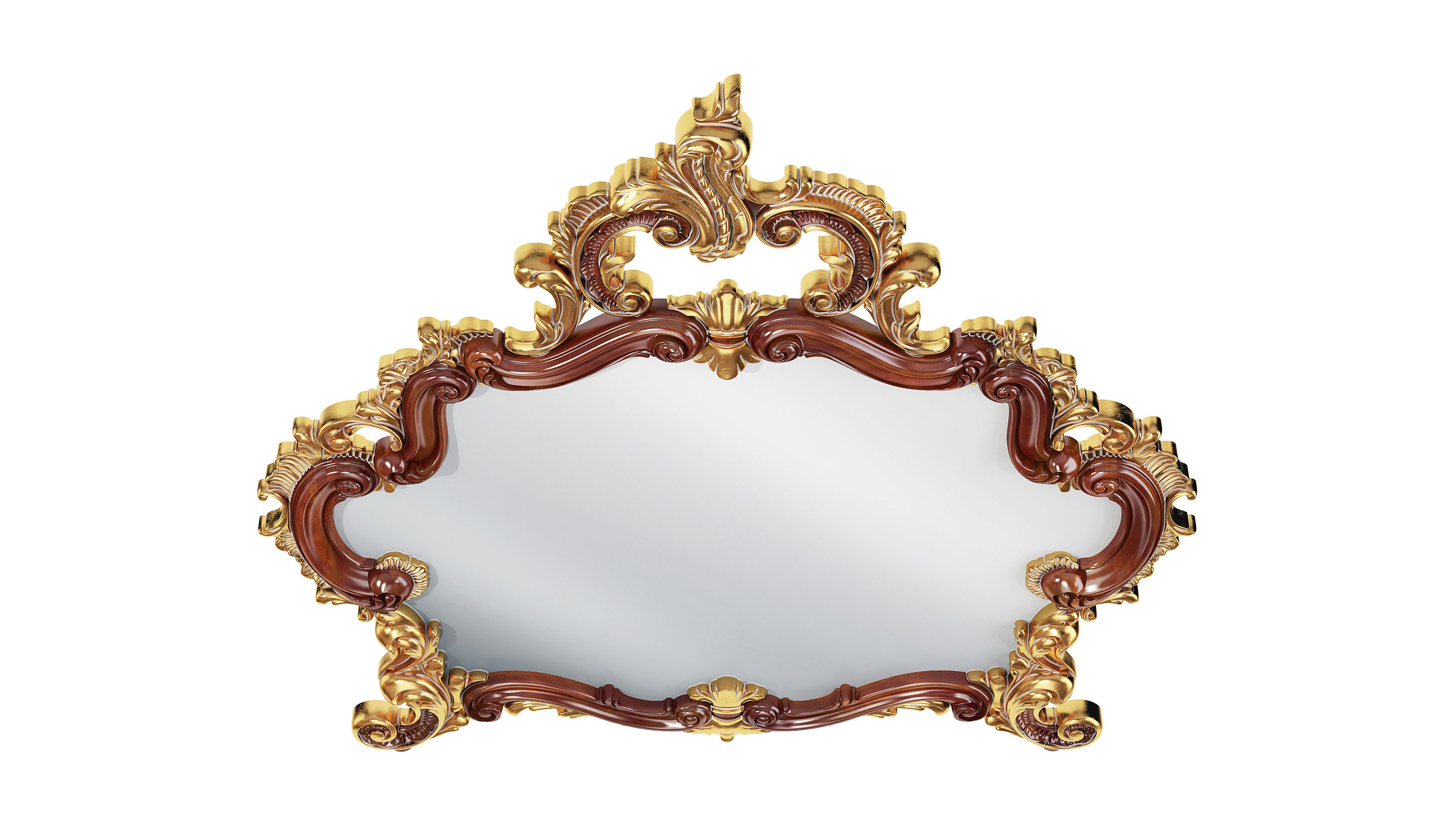 Classic mirror 003 3D model_3