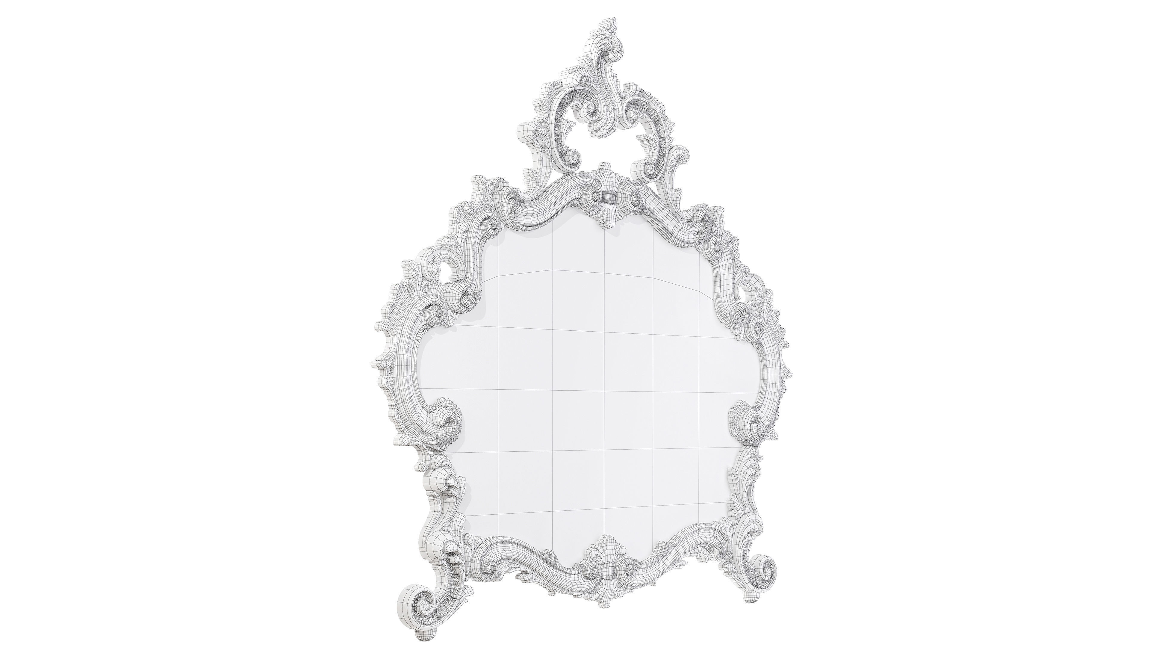 Classic mirror 003 3D model_12