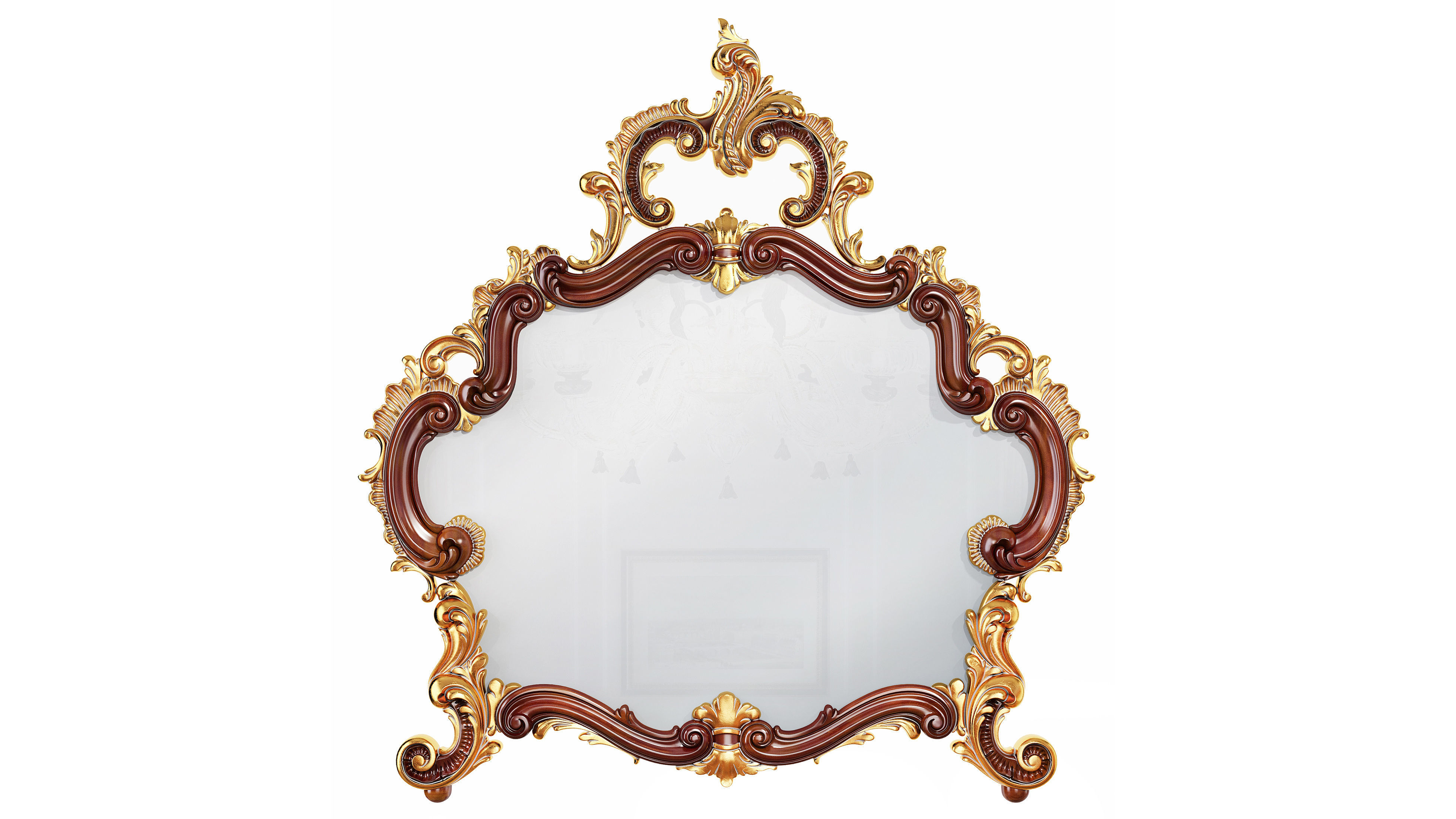 Classic mirror 003 3D model_2