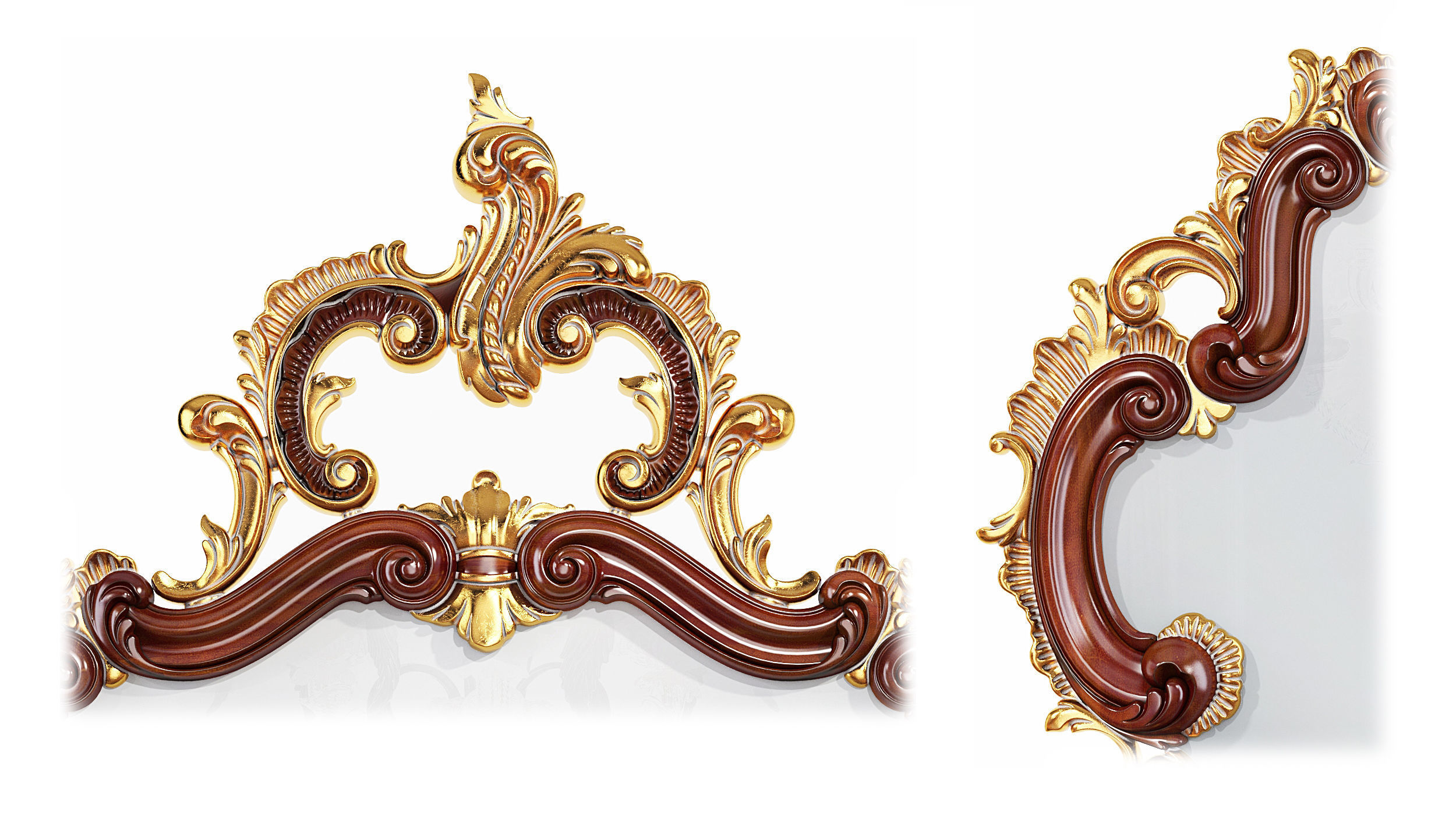 Classic mirror 003 3D model_5