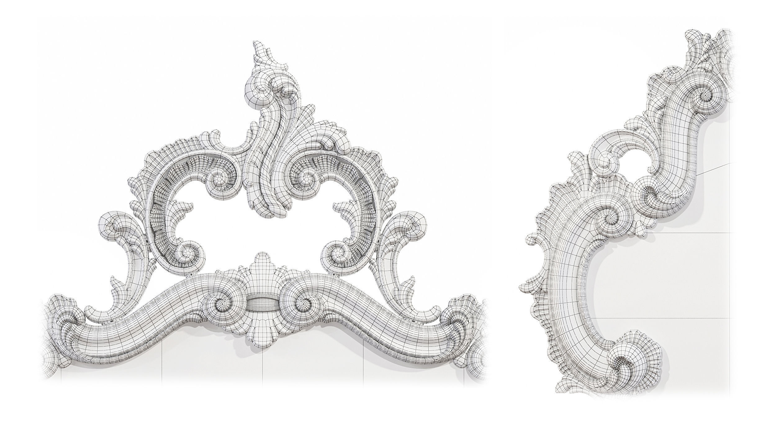 Classic mirror 003 3D model_15