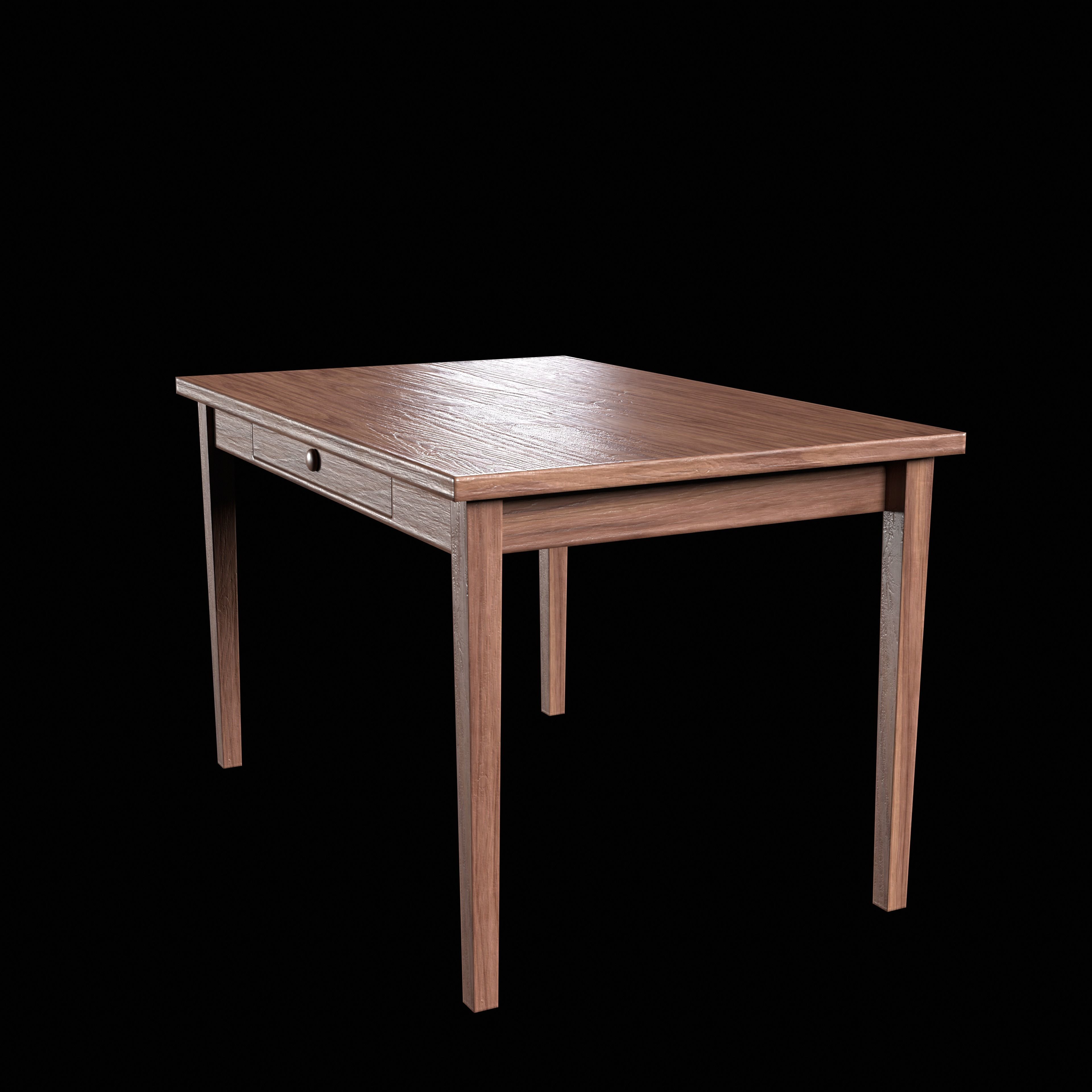 Table Low-poly 3D model_9