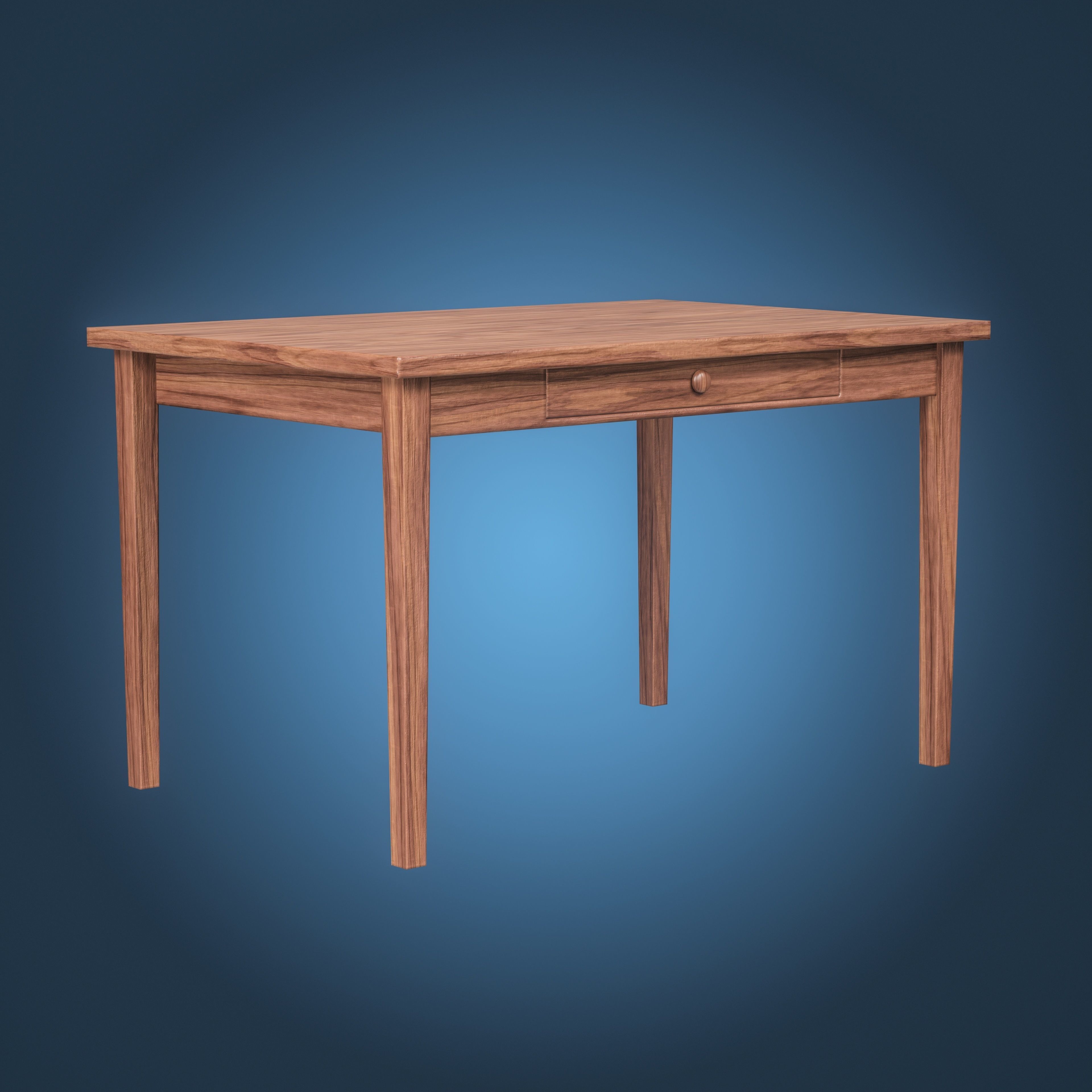 Table Low-poly 3D model_4
