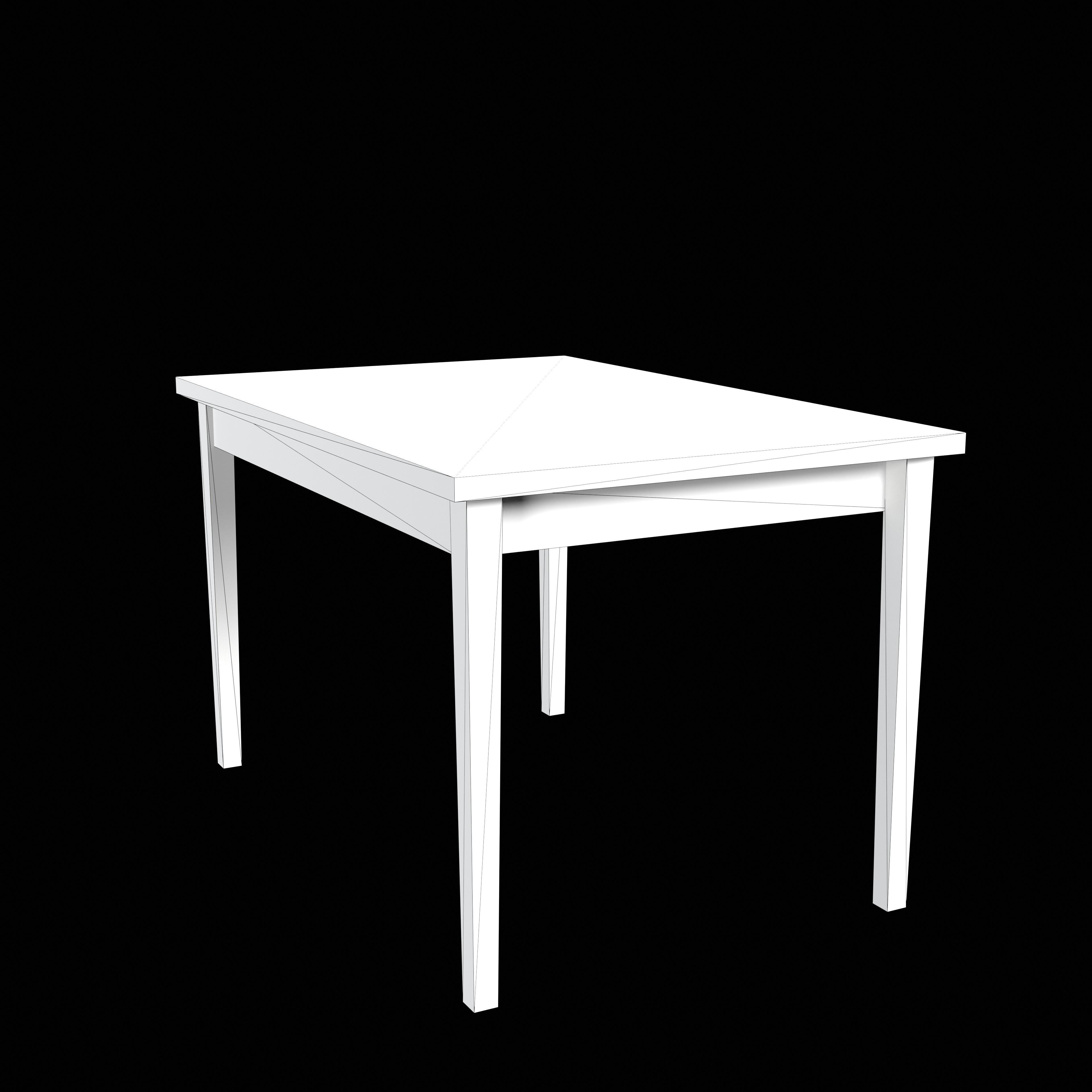 Table Low-poly 3D model_16