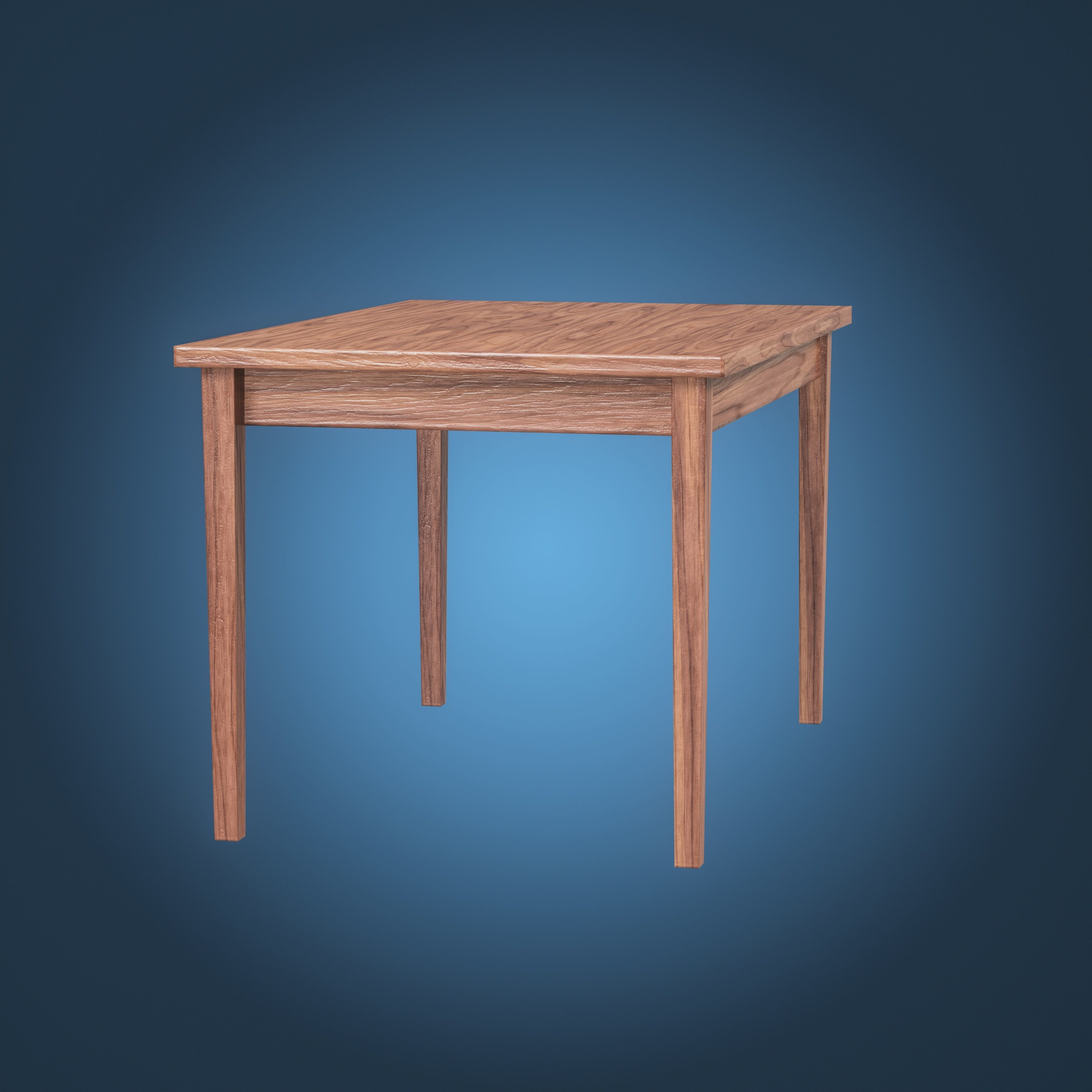 Table Low-poly 3D model_7