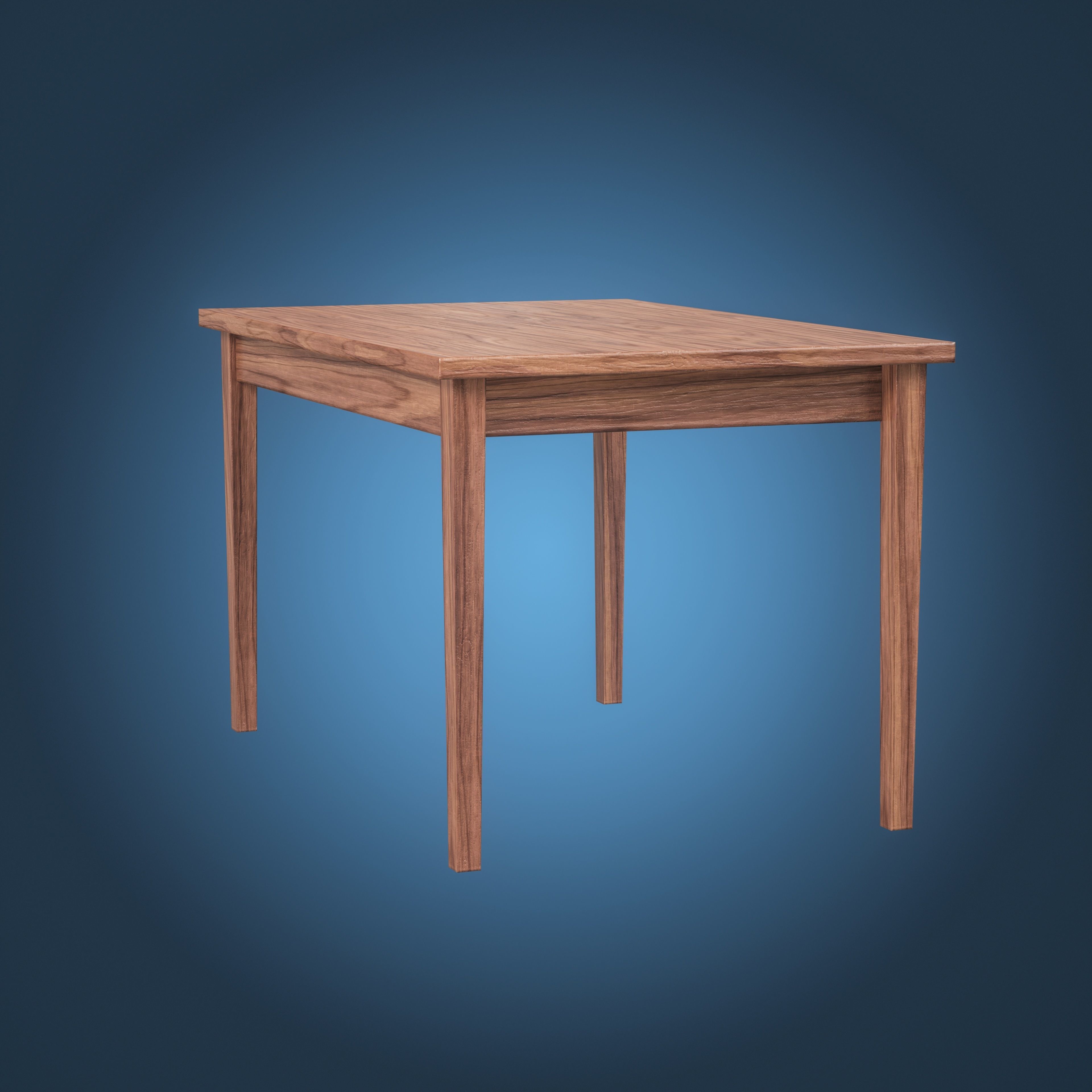 Table Low-poly 3D model_5