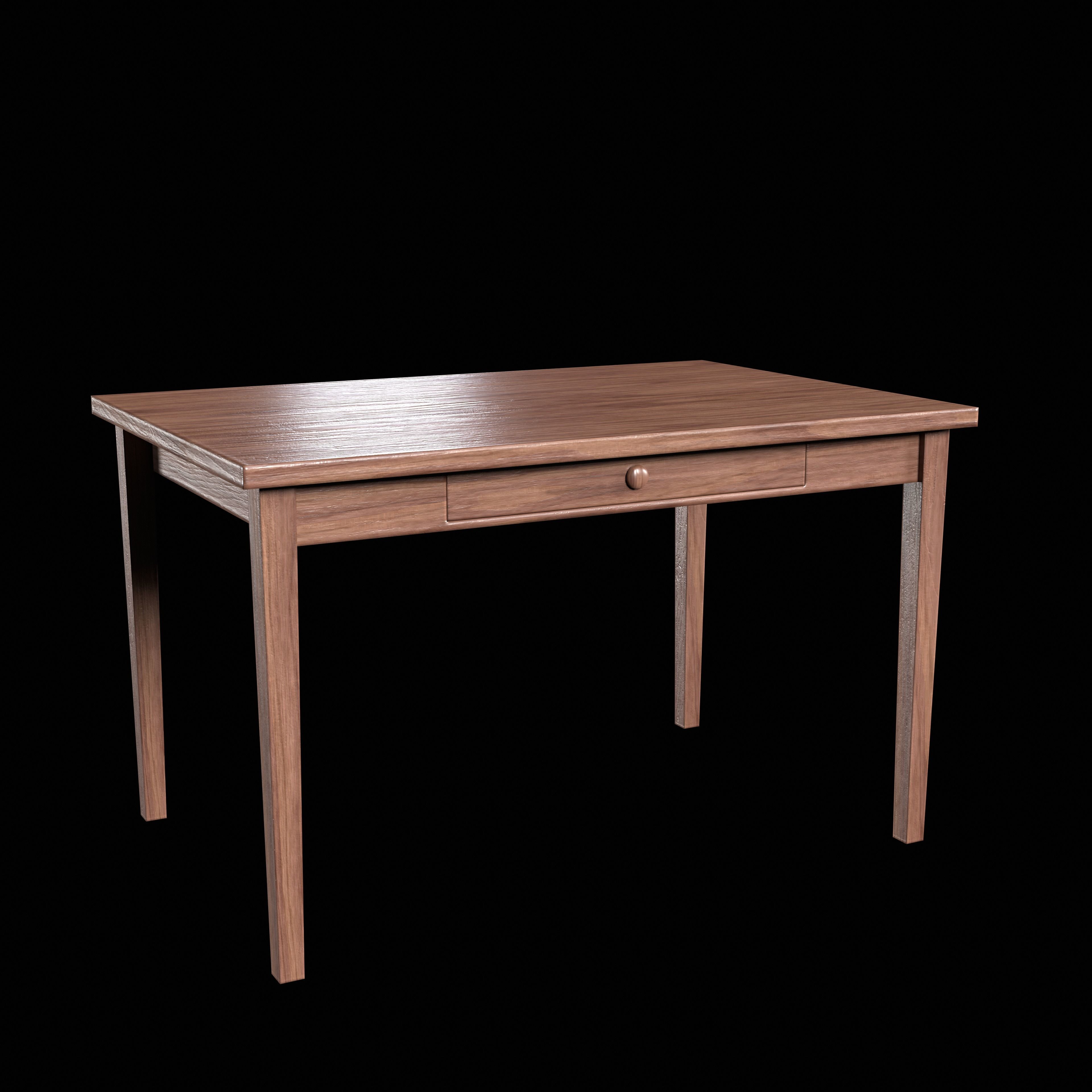 Table Low-poly 3D model_8