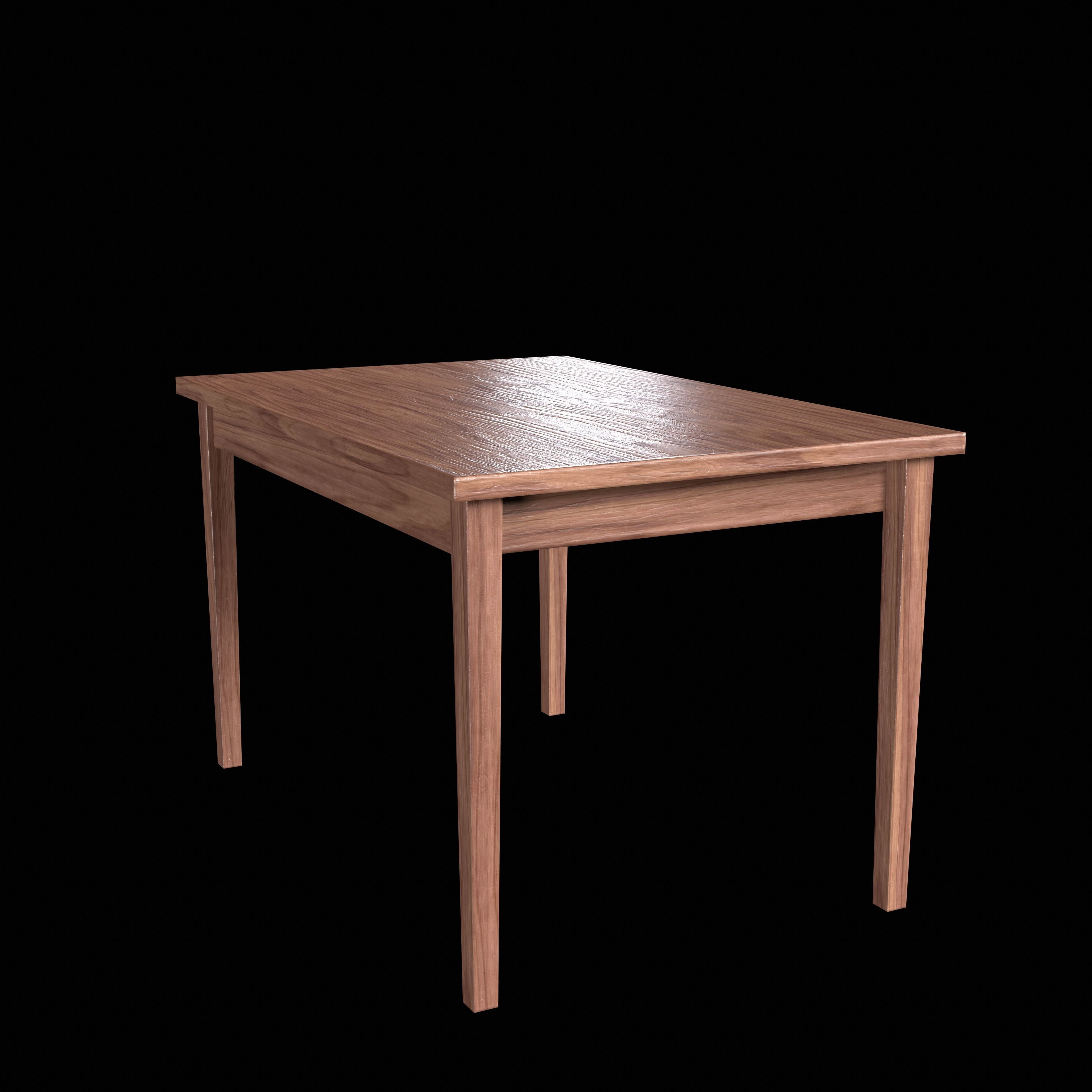 Table Low-poly 3D model_11