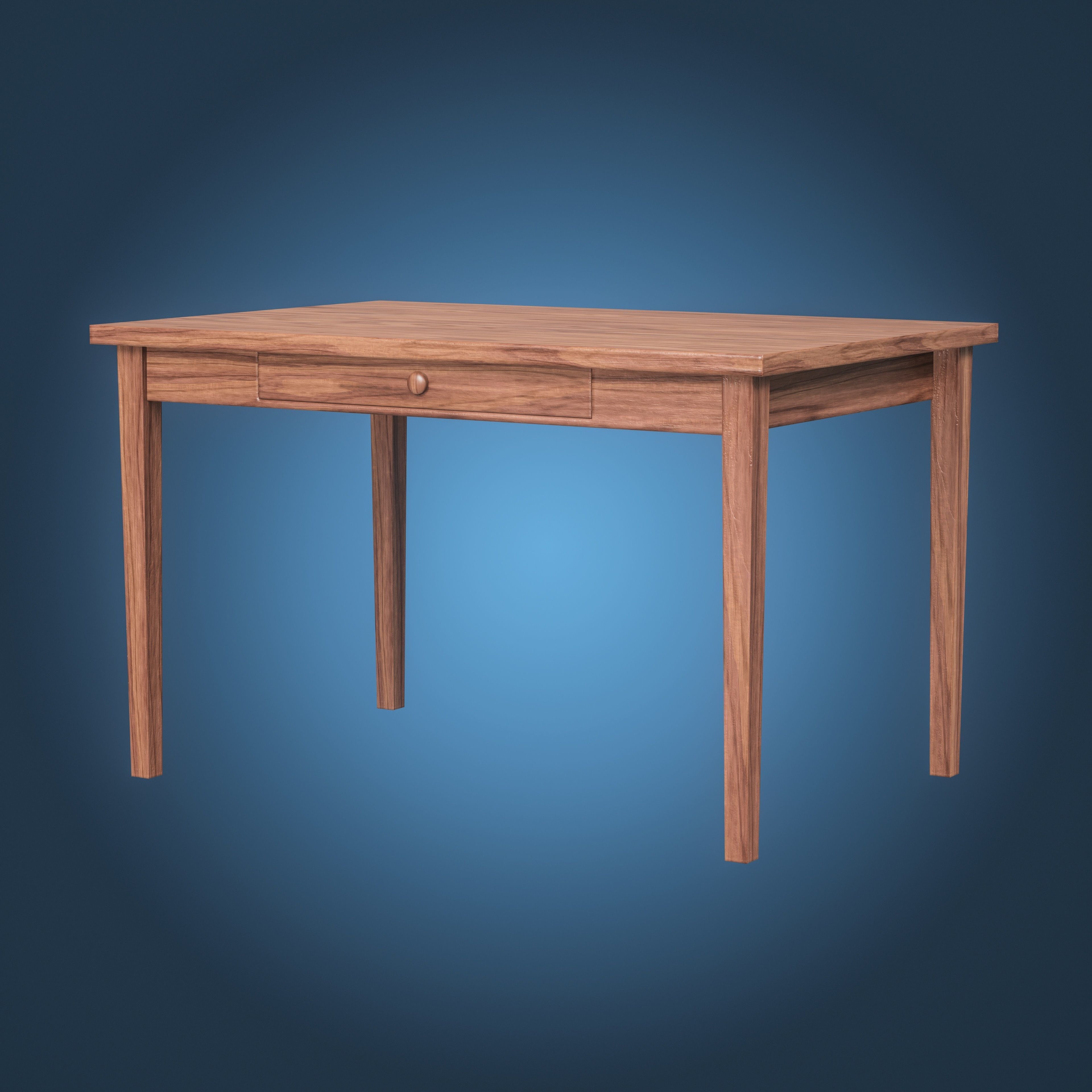 Table Low-poly 3D model_3