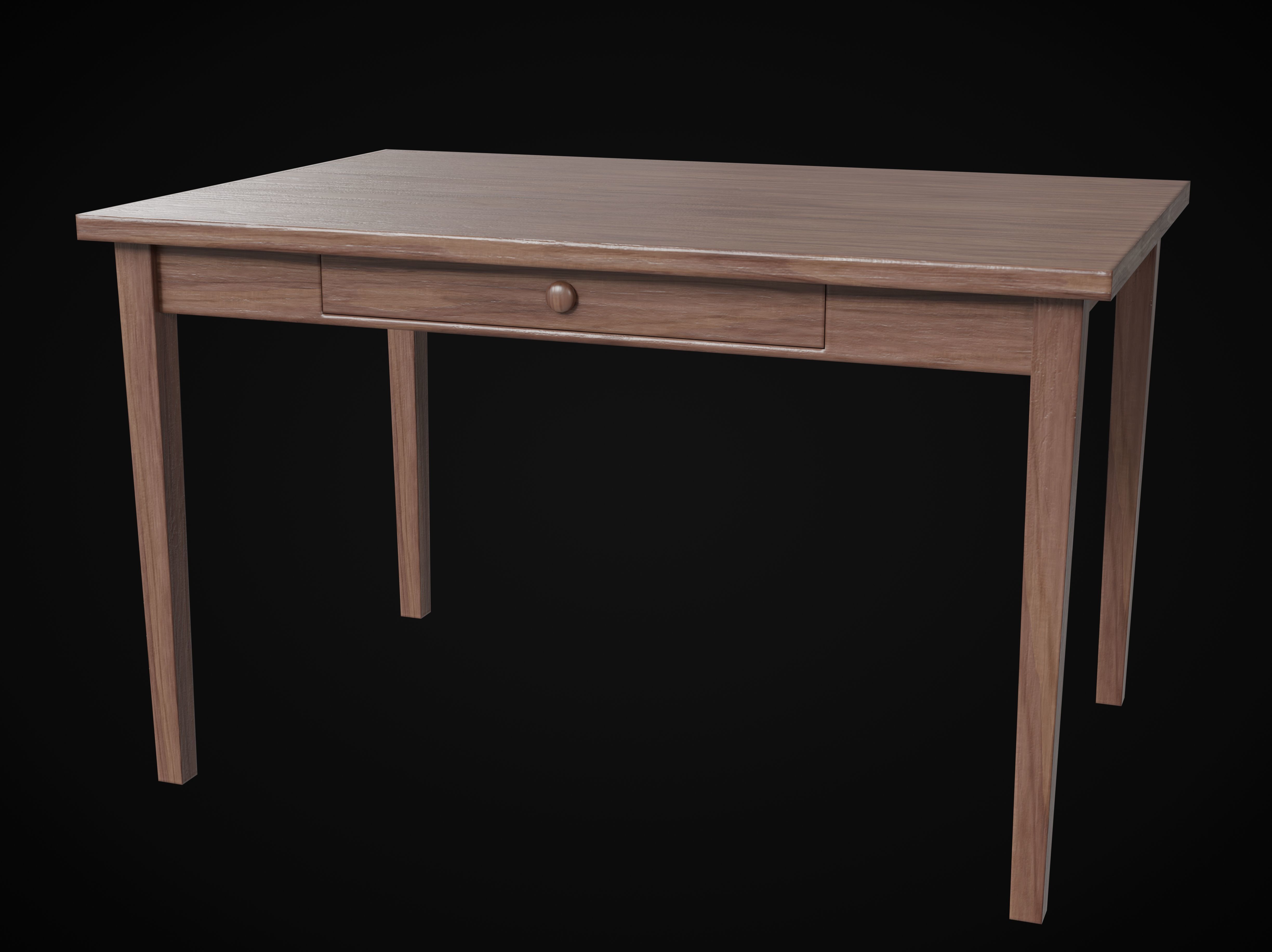 Table Low-poly 3D model_2
