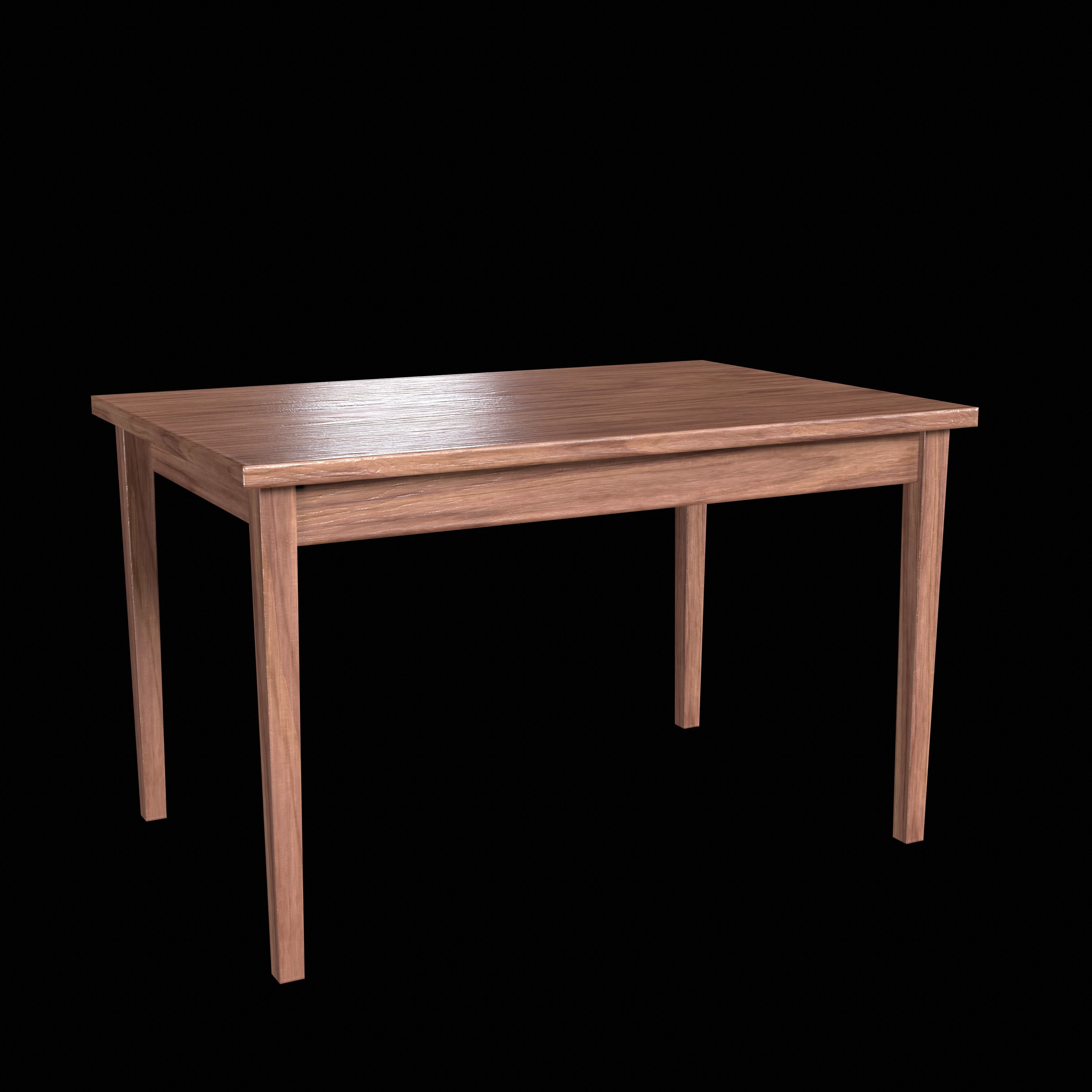 Table Low-poly 3D model_10