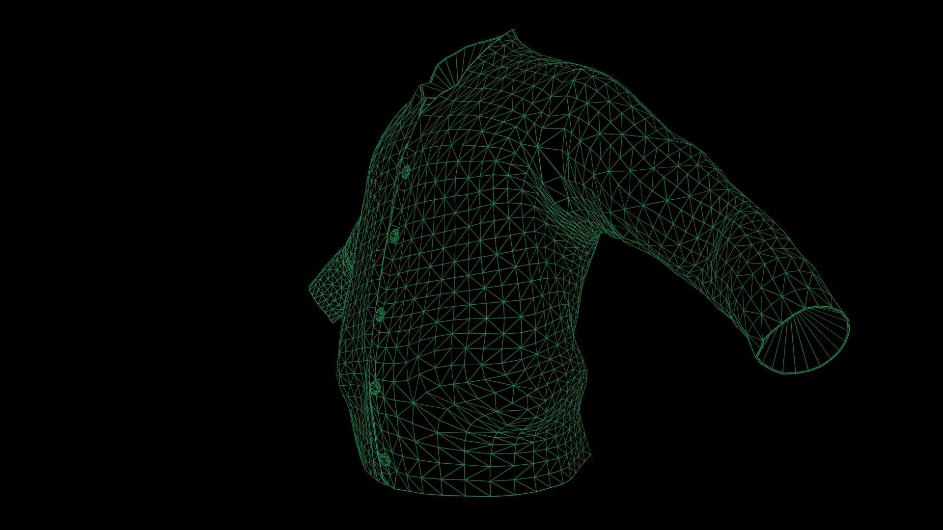 jacket 4 Low-poly 3D model_21