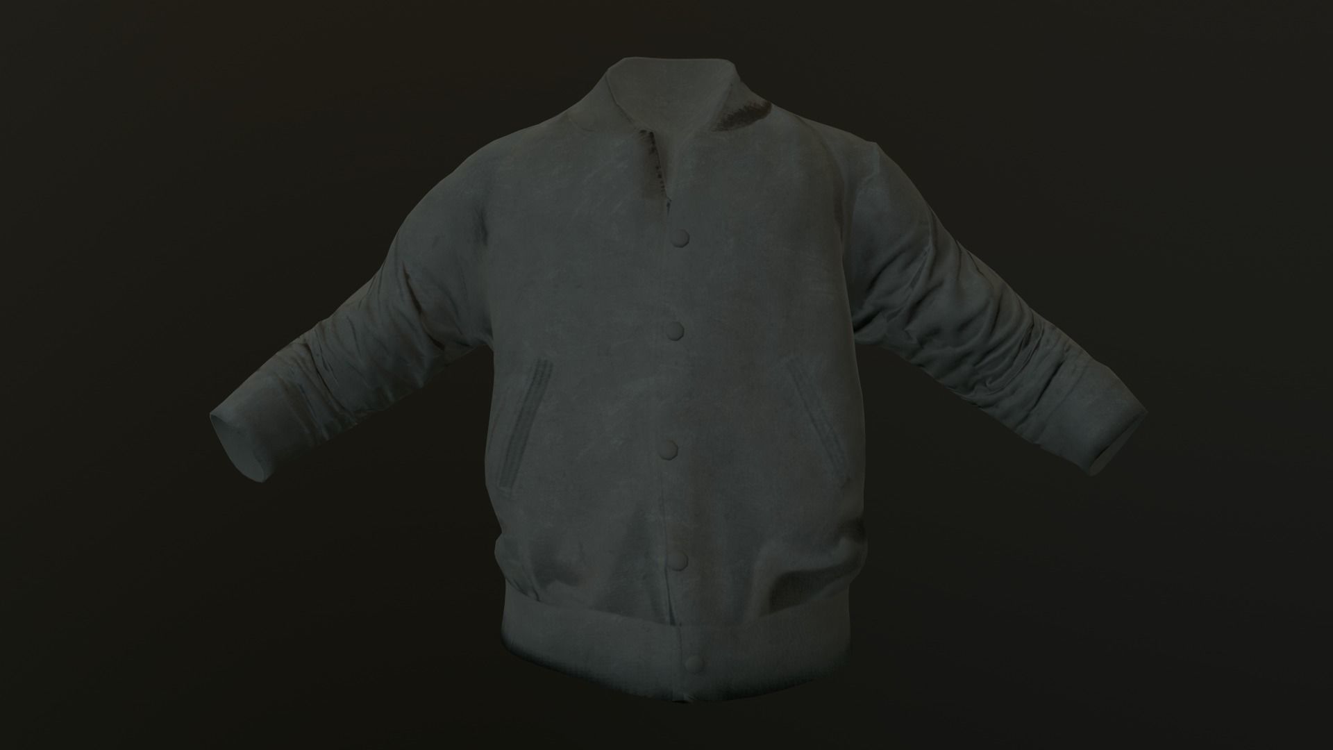 jacket 4 Low-poly 3D model_11