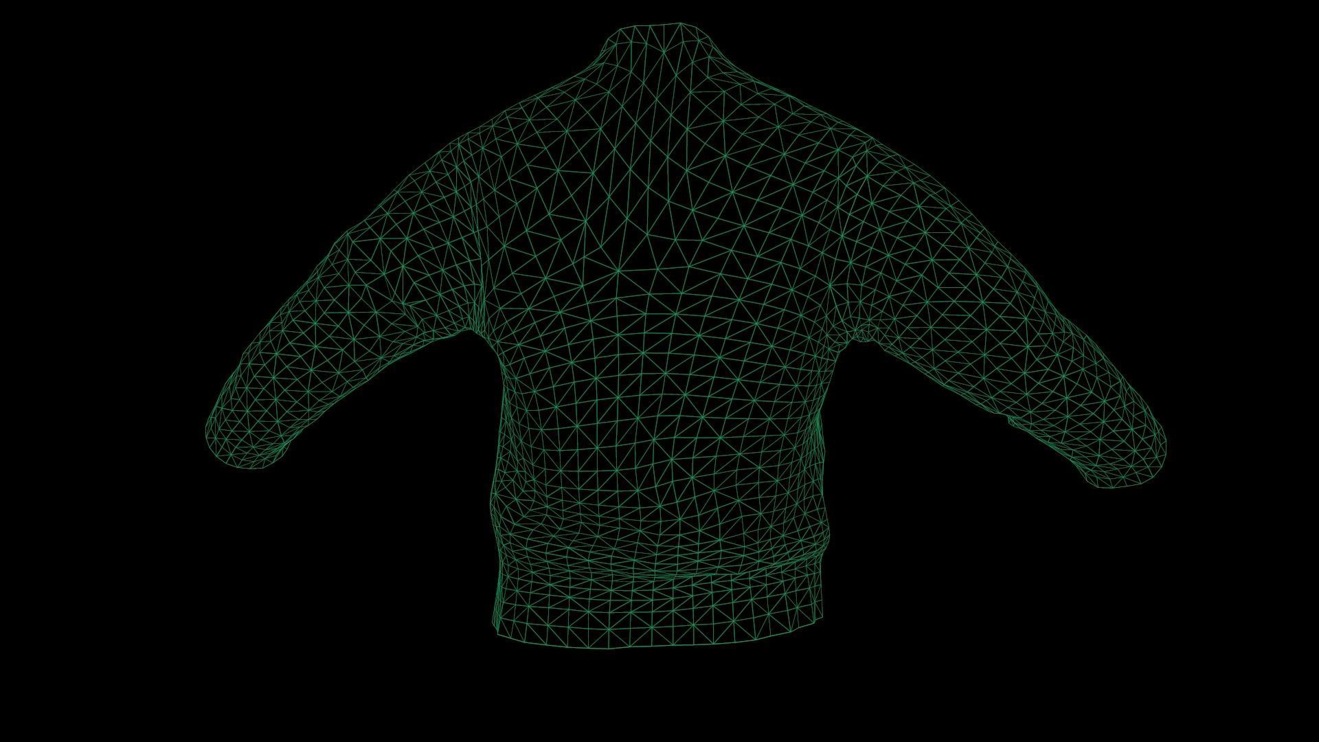 jacket 4 Low-poly 3D model_22