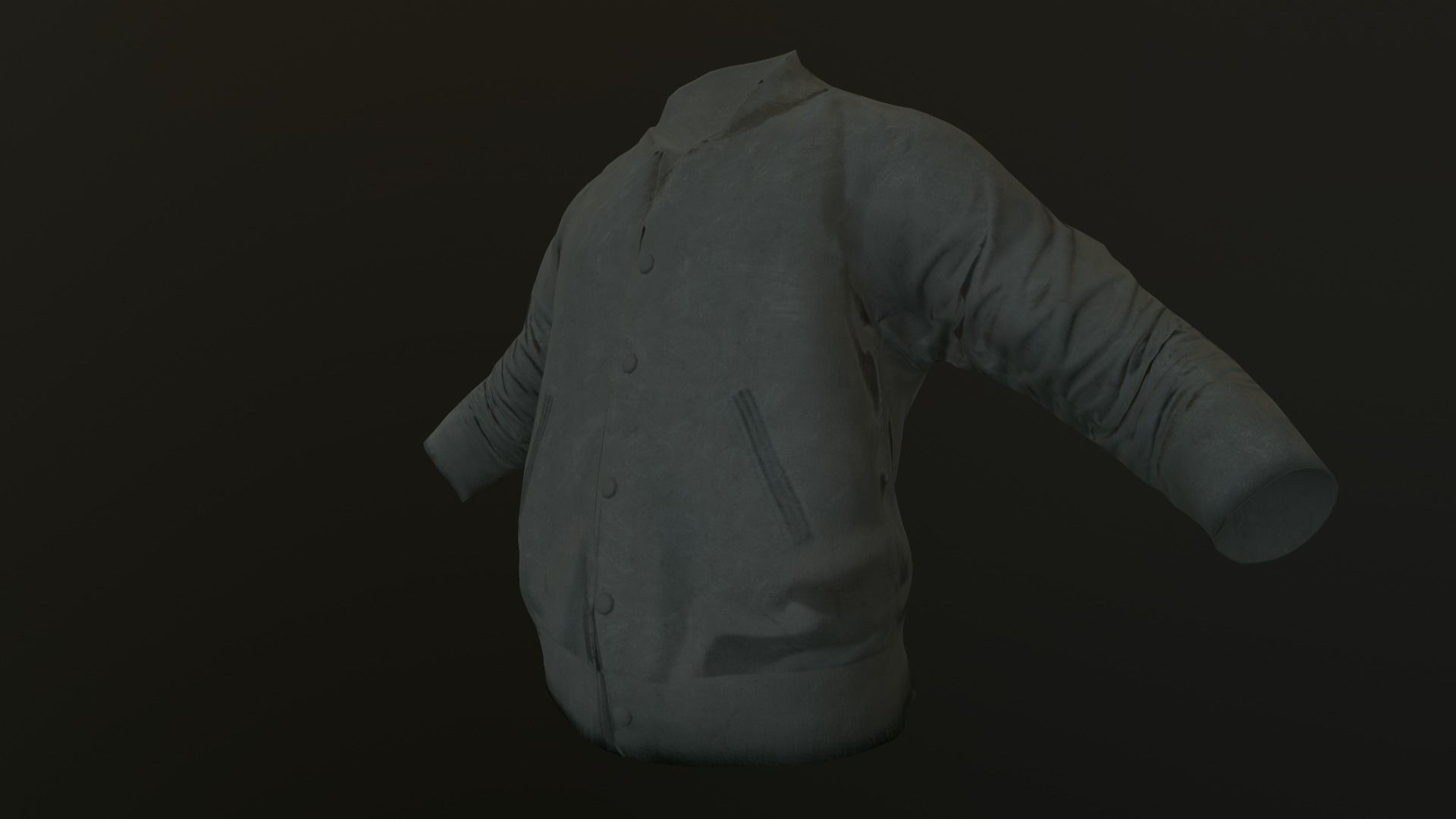jacket 4 Low-poly 3D model_12