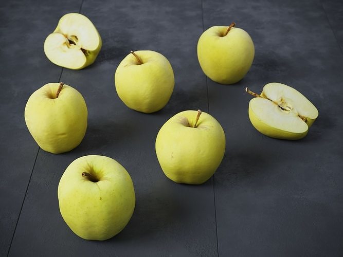 Golden Apples  3D model 5