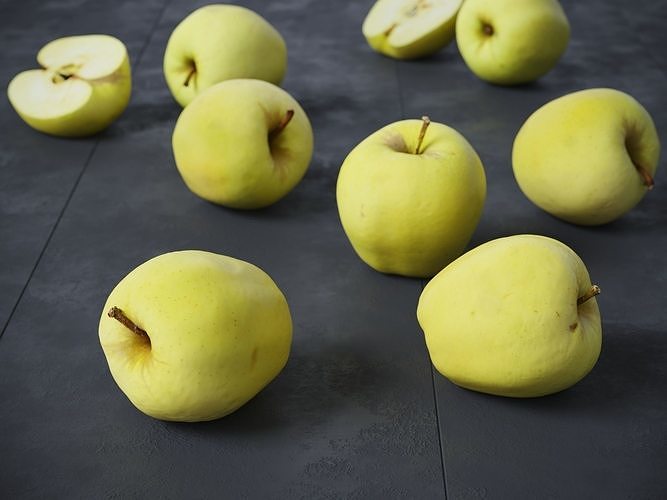 Golden Apples  3D model 6