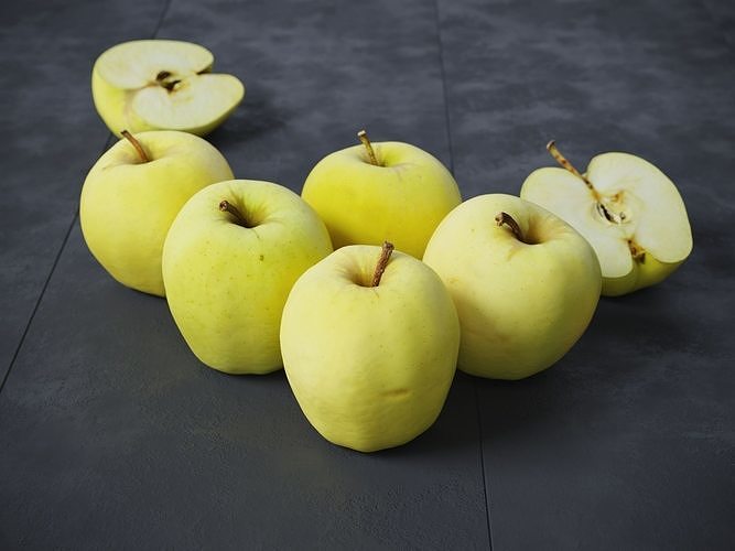 Golden Apples  3D model 3
