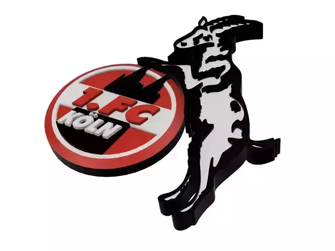 FC Koln Wall Sign  3D print model