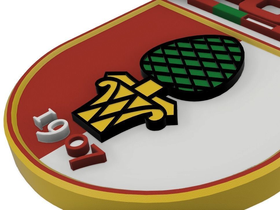 FC Augsburg Wall Sign 3D print model_3