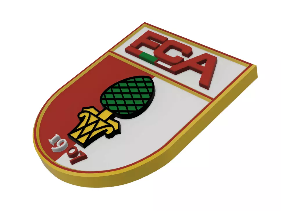 FC Augsburg Wall Sign 3D print model_0