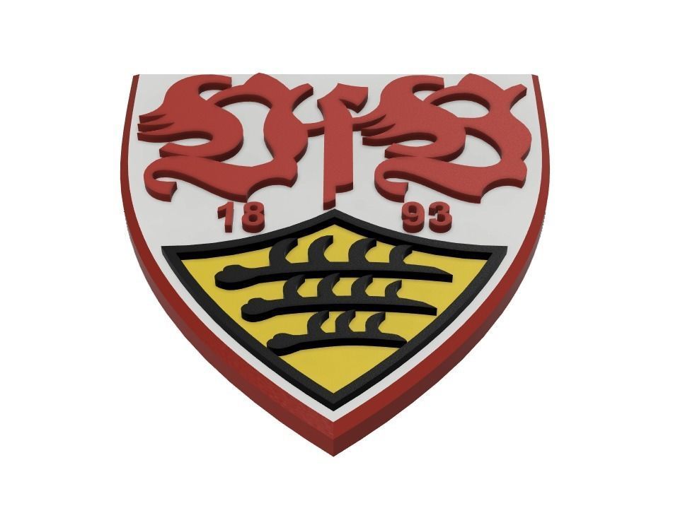 VFB Stuttgart Wall Sign 3D print model_2