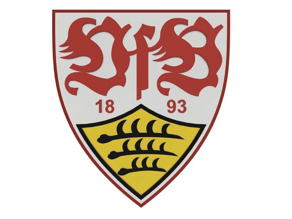 VFB Stuttgart Wall Sign 3D print model_1