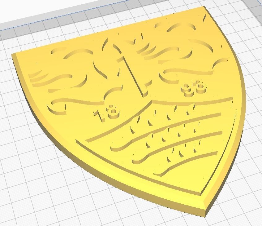 VFB Stuttgart Wall Sign 3D print model_8