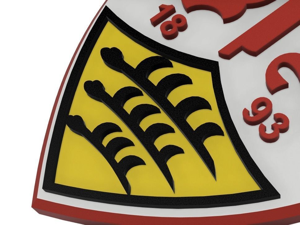 VFB Stuttgart Wall Sign 3D print model_4