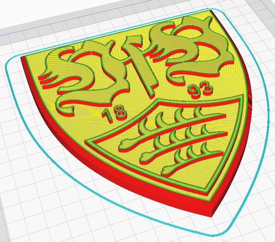 VFB Stuttgart Wall Sign 3D print model_9