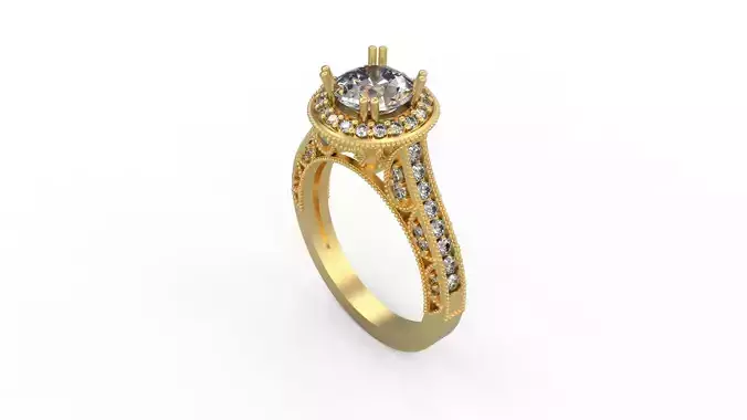Woman Solitaire Ring 1199
