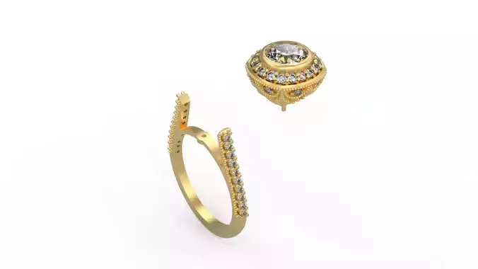 Woman Solitaire Ring 1194