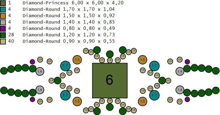 Woman Solitaire Ring 1178 3D print model_8
