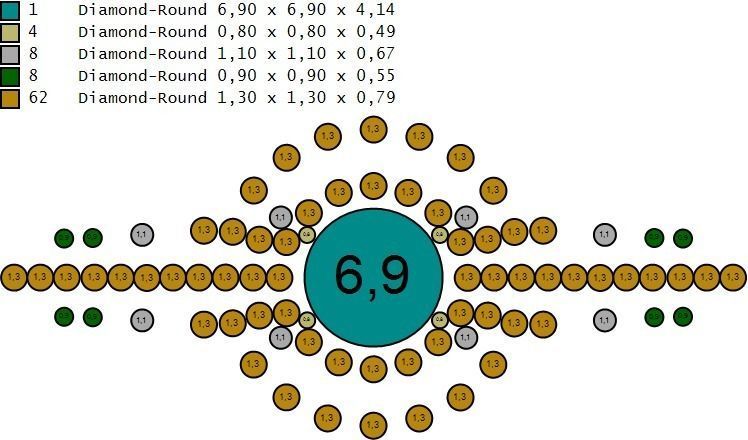 Woman Solitaire Ring 1176 3D print model_8