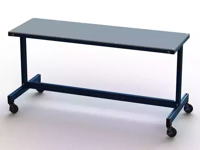 Aluminum Fixed Top Mobile Table